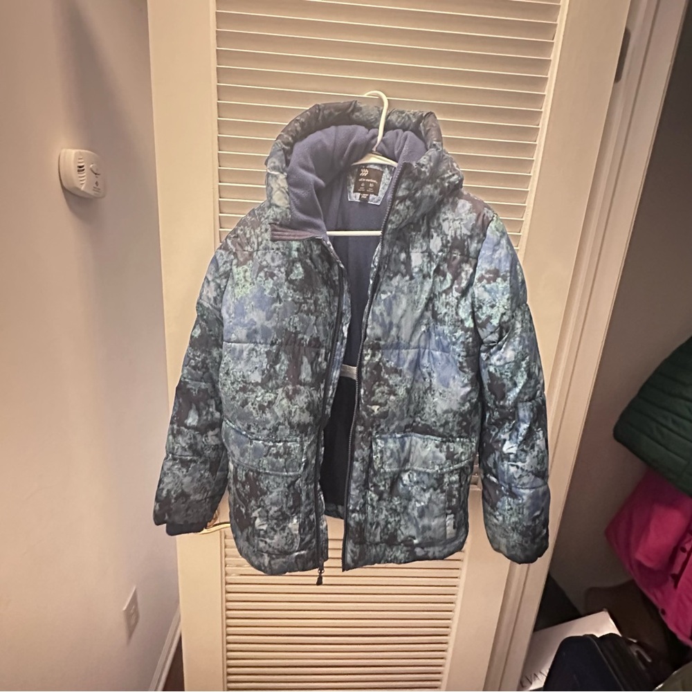 All in Motion Kids Blue and Green Puffer Jacket